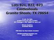 east castleshoals drive, granite shoals,  TX 78654